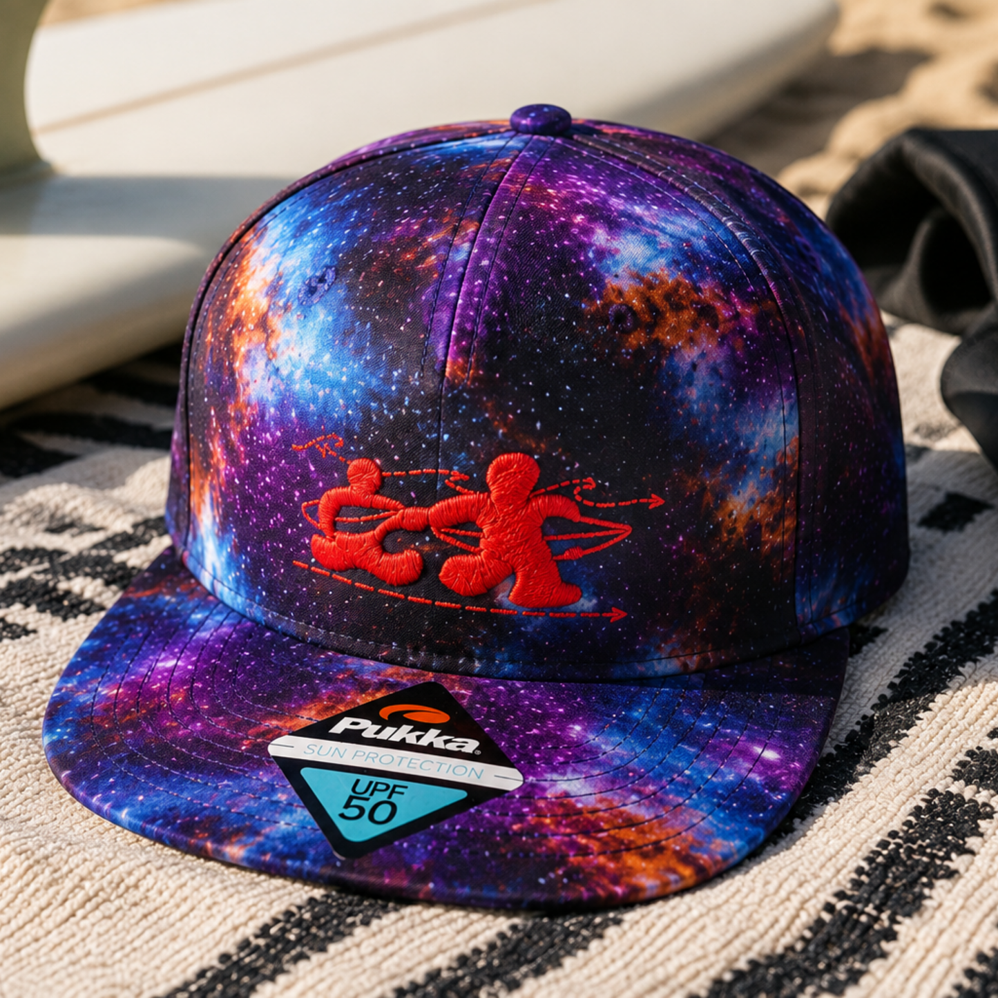 Surfers for Autism® Galaxy UPF 50 Performance Hat In Pink