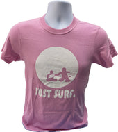 Youth Just Surf Tee-Pink