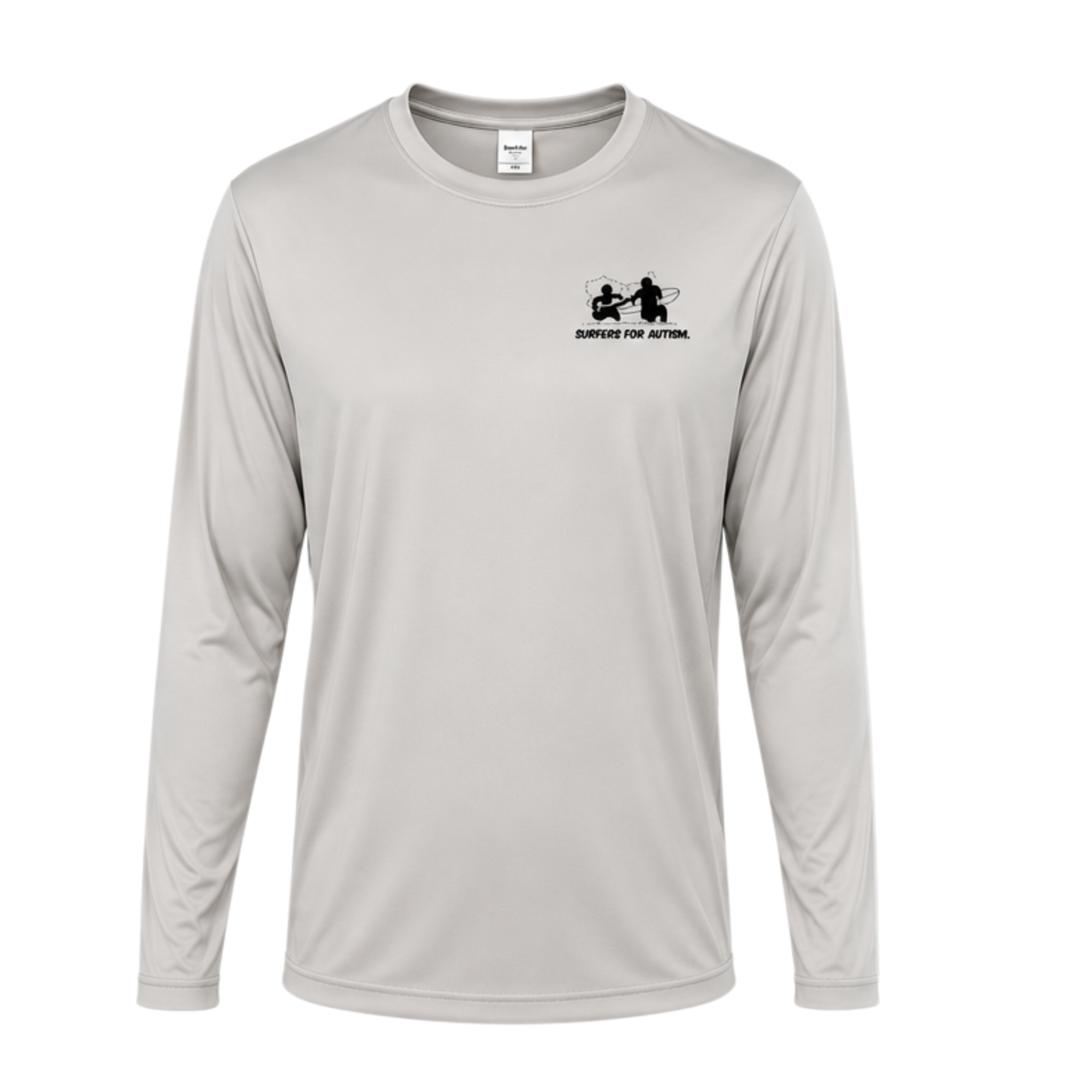 Surfers for Autism® Performance Long Sleeve Shirt In Light Grey