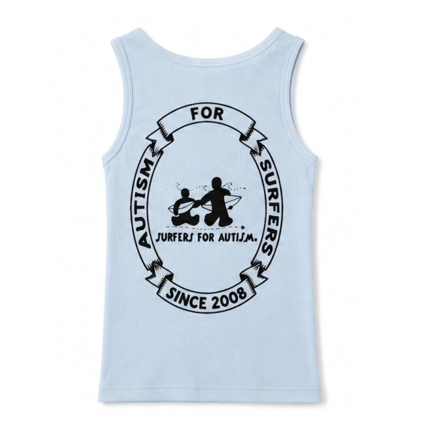 Surfers for Autism® Classic Logo Womens Tank Top Baby Blue