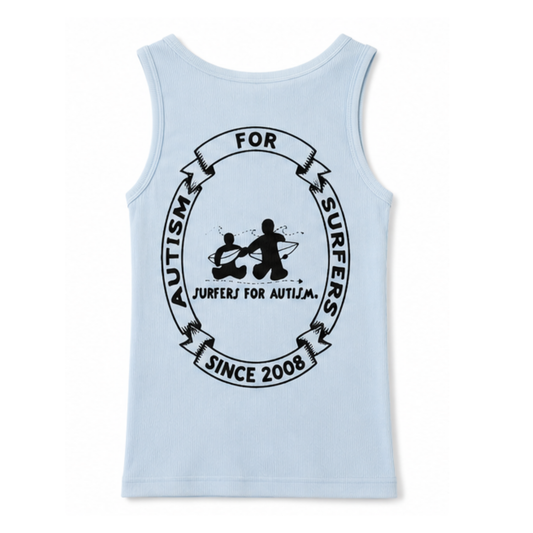 Surfers for Autism® Classic Logo Womens Tank Top Baby Blue