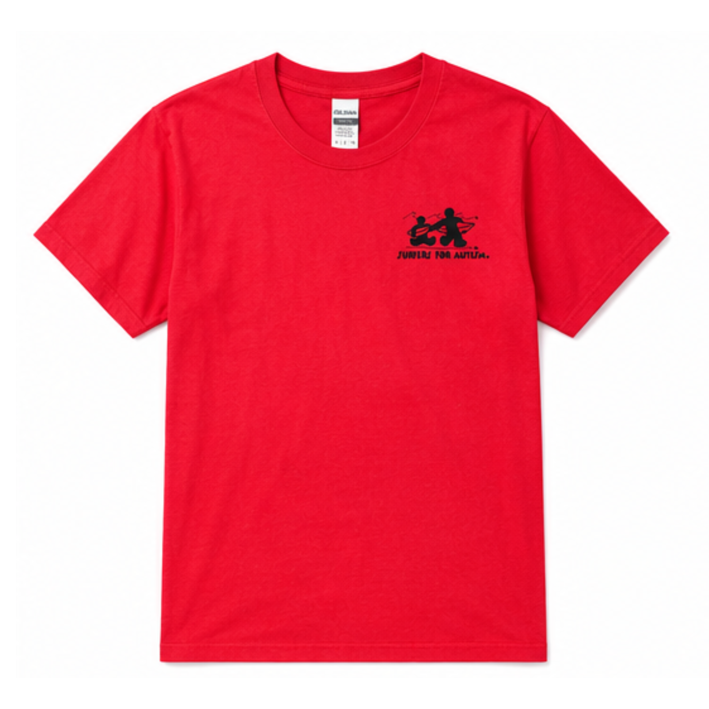 Surfers for Autism® Circle Logo Short Sleeve Tee In Red
