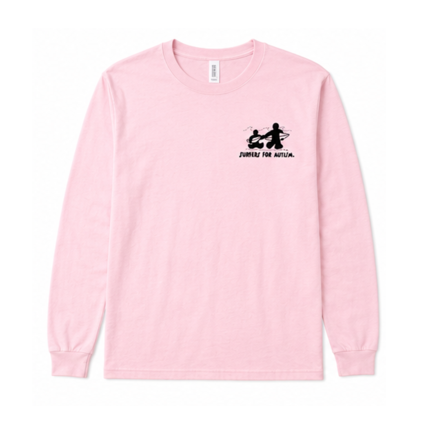Surfers for Autism® Classic Logo Long Sleeve T-Shirt In Light Pink