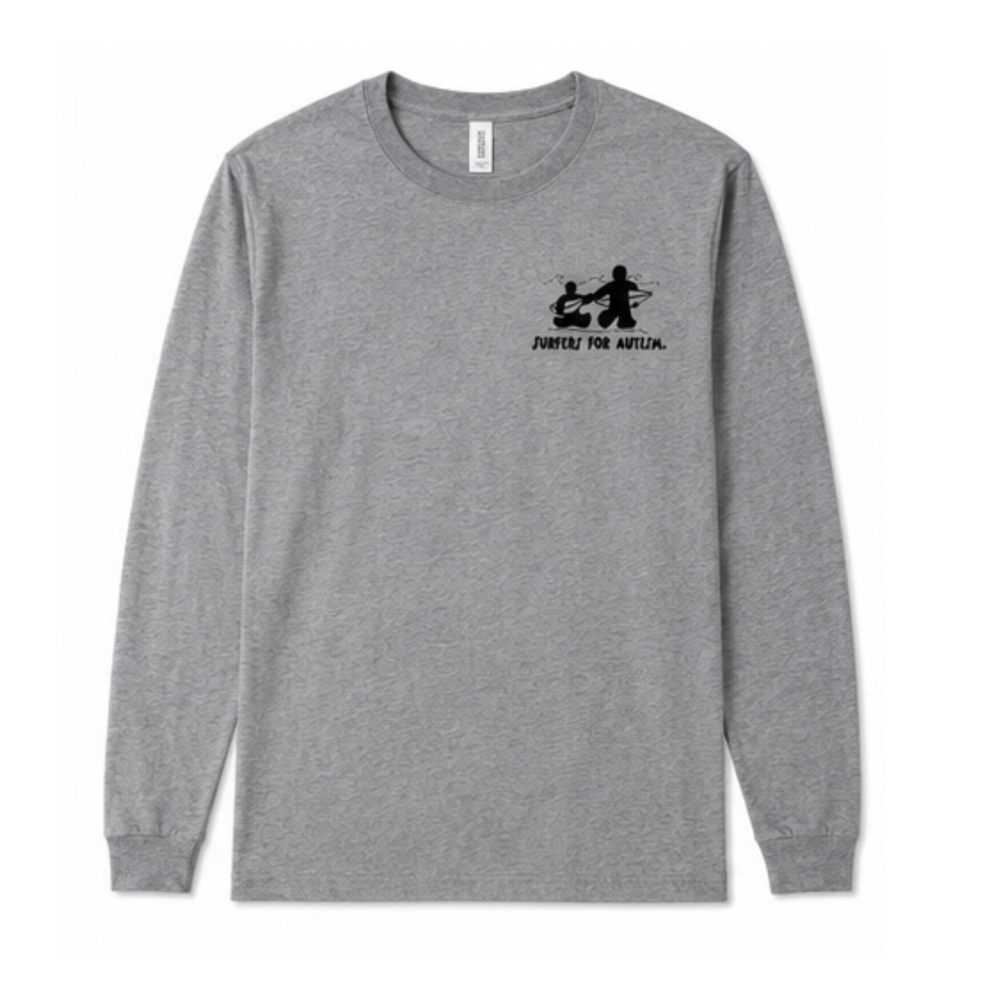 Surfers for Autism® Classic Logo Long Sleeve T-Shirt In Grey