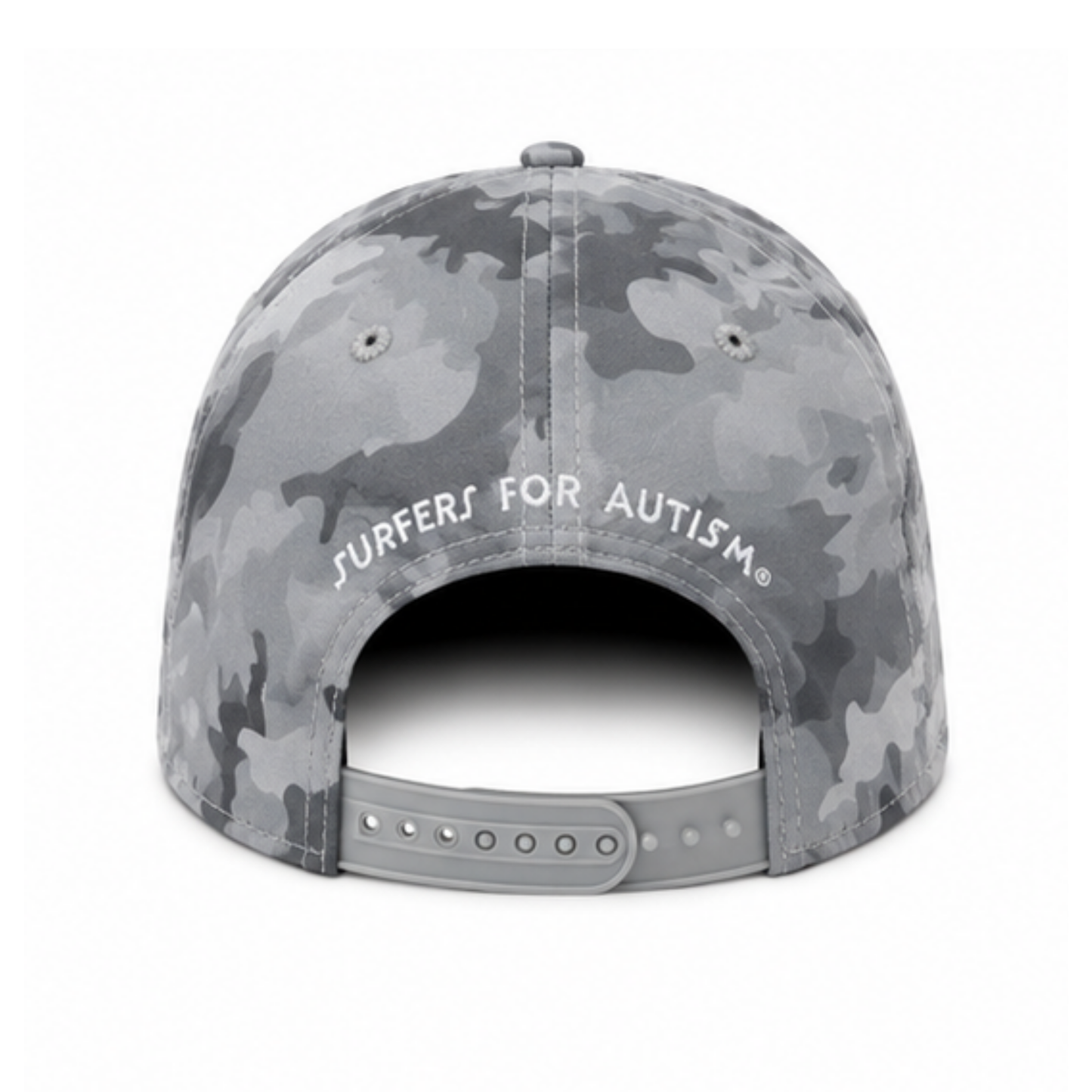 Surfers for Autism® Gray Camo UPF 30 Performance Hat