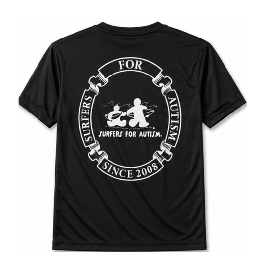 Surfers for Autism® Performance Short Sleeve Shirt In BlacK