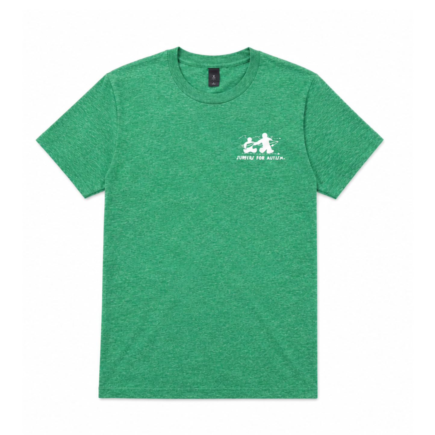 Surfers for Autism® Circle Logo Short Sleeve Tee In Heather Green