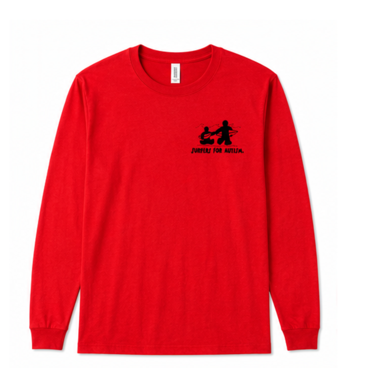 Surfers for Autism® Classic Logo Long Sleeve T-Shirt In Red