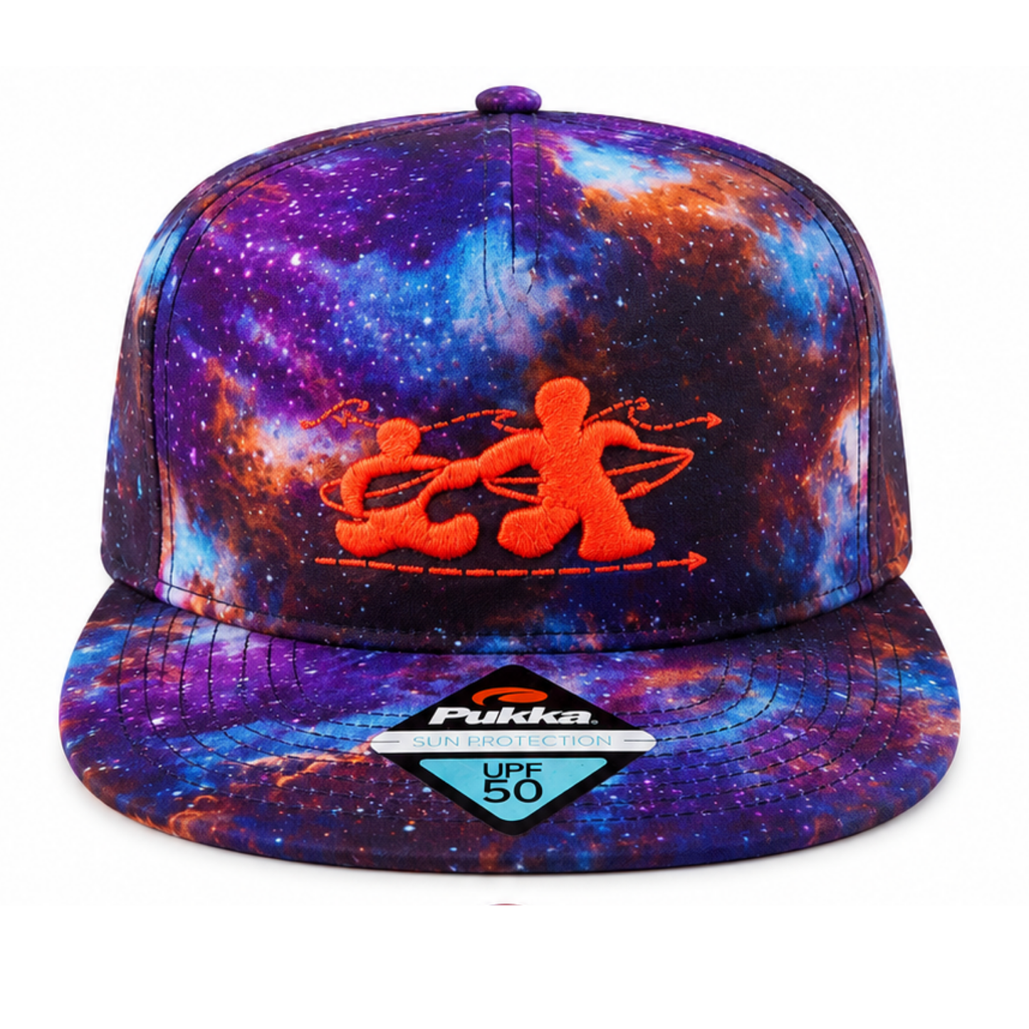 Surfers for Autism® Cosmic UPF 50 Performance Hat In Orange