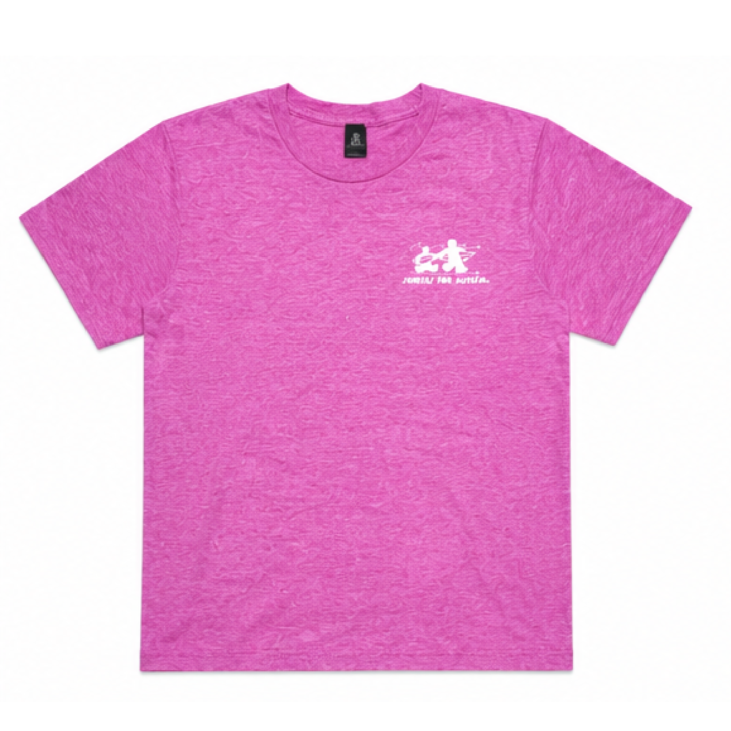 Surfers for Autism® Circle Logo Short Sleeve Tee In Heater Pink