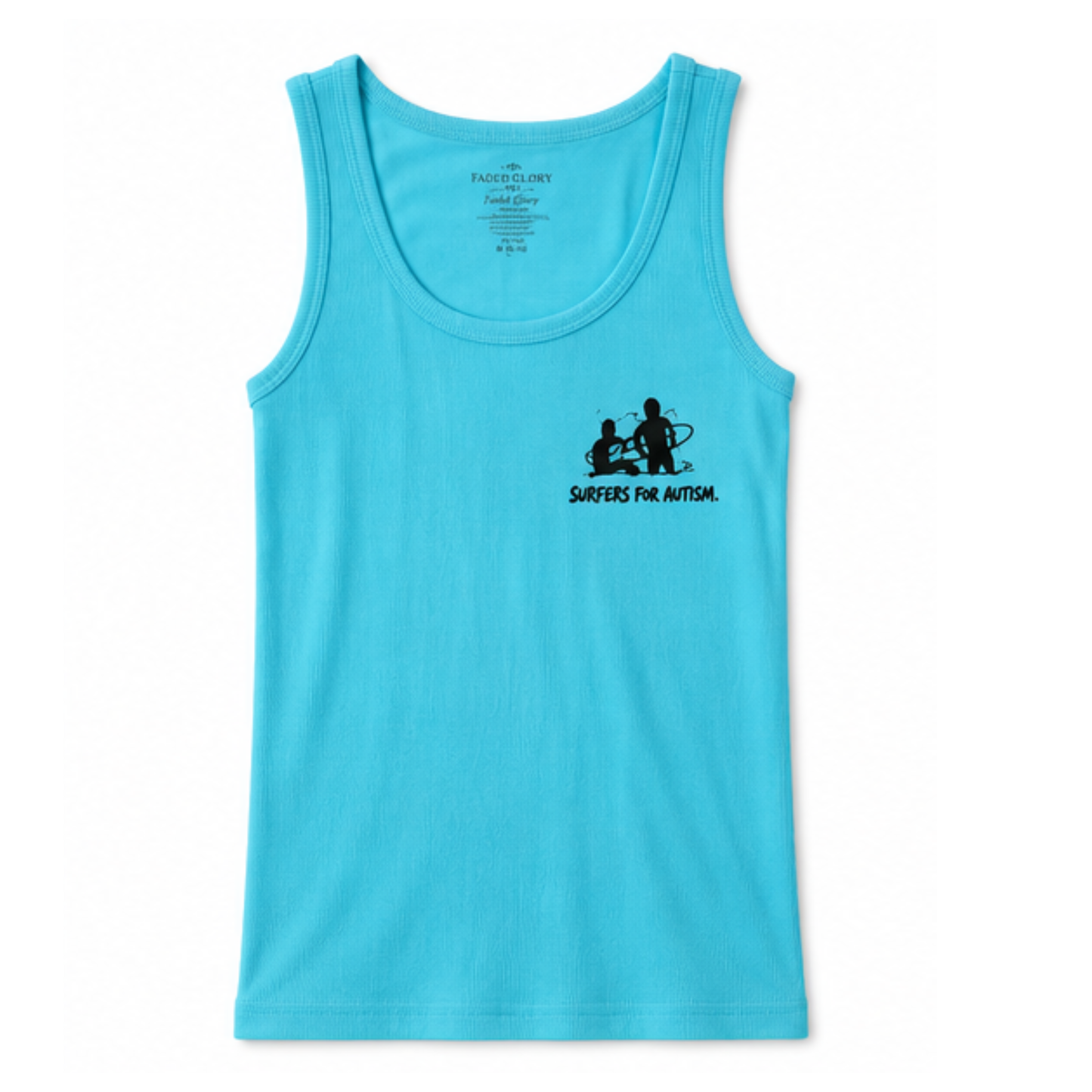 Surfers for Autism® Classic Logo Womens Tank Top Teal