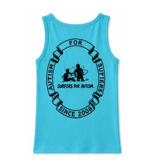 Surfers for Autism® Classic Logo Womens Tank Top Teal