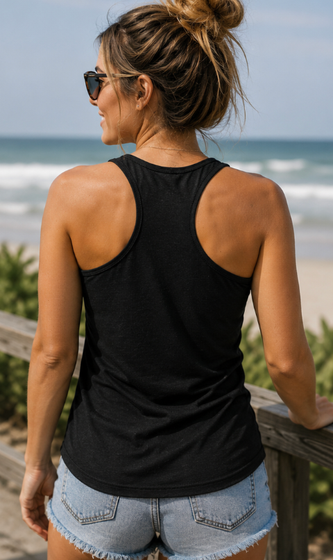 Surfers for Autism Women's Racerback Tank In Black