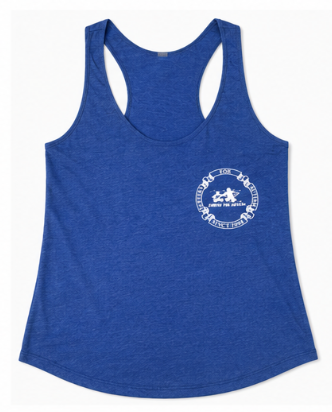 Surfers for Autism Women's Racerback Tank In Vintage Royal Blue