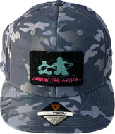 Teal/pink Camo Patch Hat