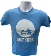 Youth Just Surf Tee- Light Blue